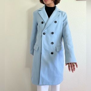Baby Blue Trench Coat